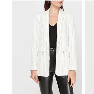 NWT Express Striped Zip Pocket Blazer